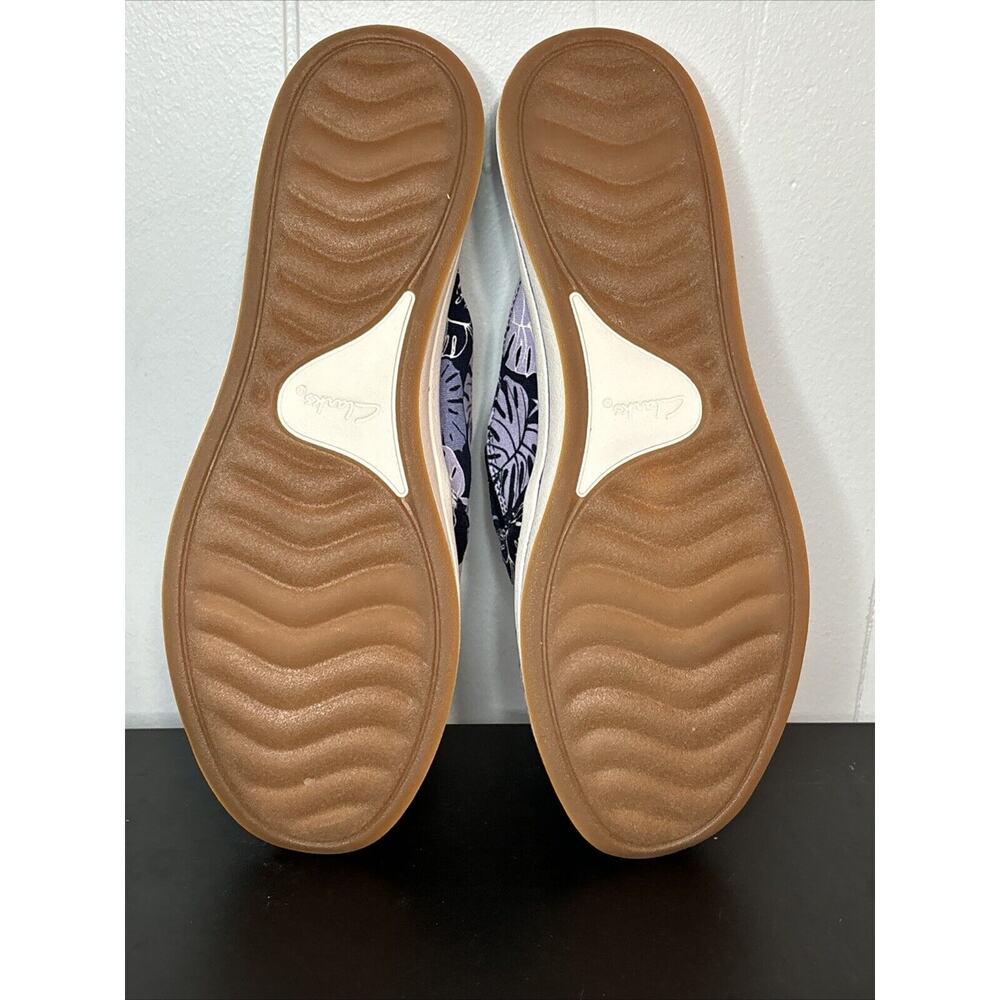 Clarks Cloudsteppers women's breeze shore Canvas Slip-on Mules shoes Lavender 7 - Picture 9 of 9